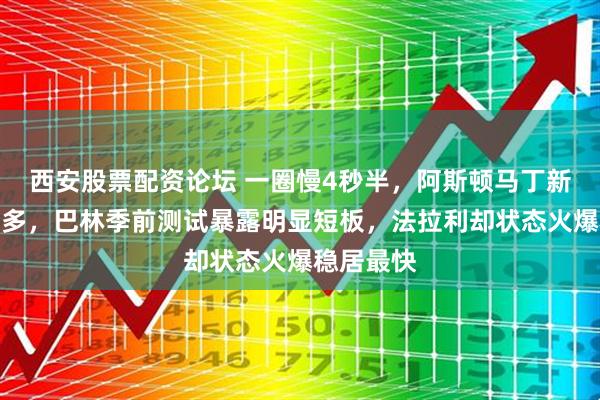 西安股票配资论坛 一圈慢4秒半，阿斯顿马丁新车问题多多，巴林季前测试暴露明显短板，法拉利却状态火爆稳居最快